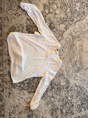 Halogen Lacey Floral White Top